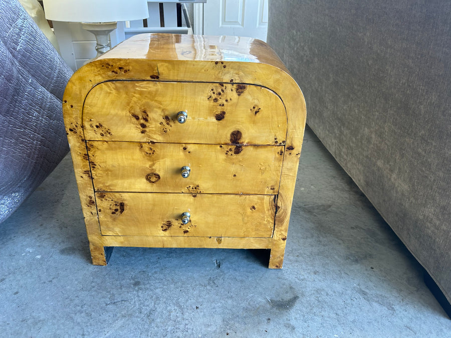 Antique Burl Wood Small Chest