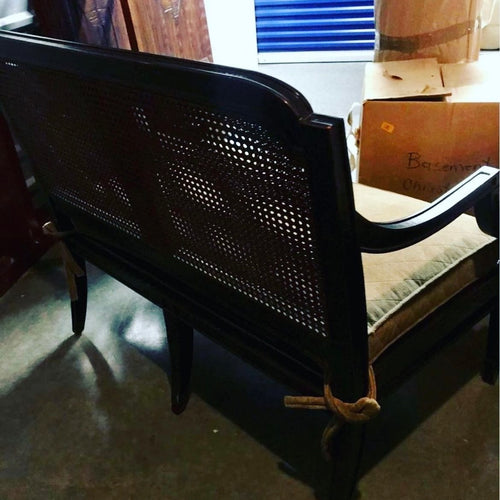 ON SALE Milling Road by Baker Vintage Cane Settee