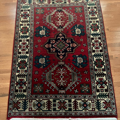 ON SALE 4' x 6' Hand Knotted Rug Perfect for Entry Way