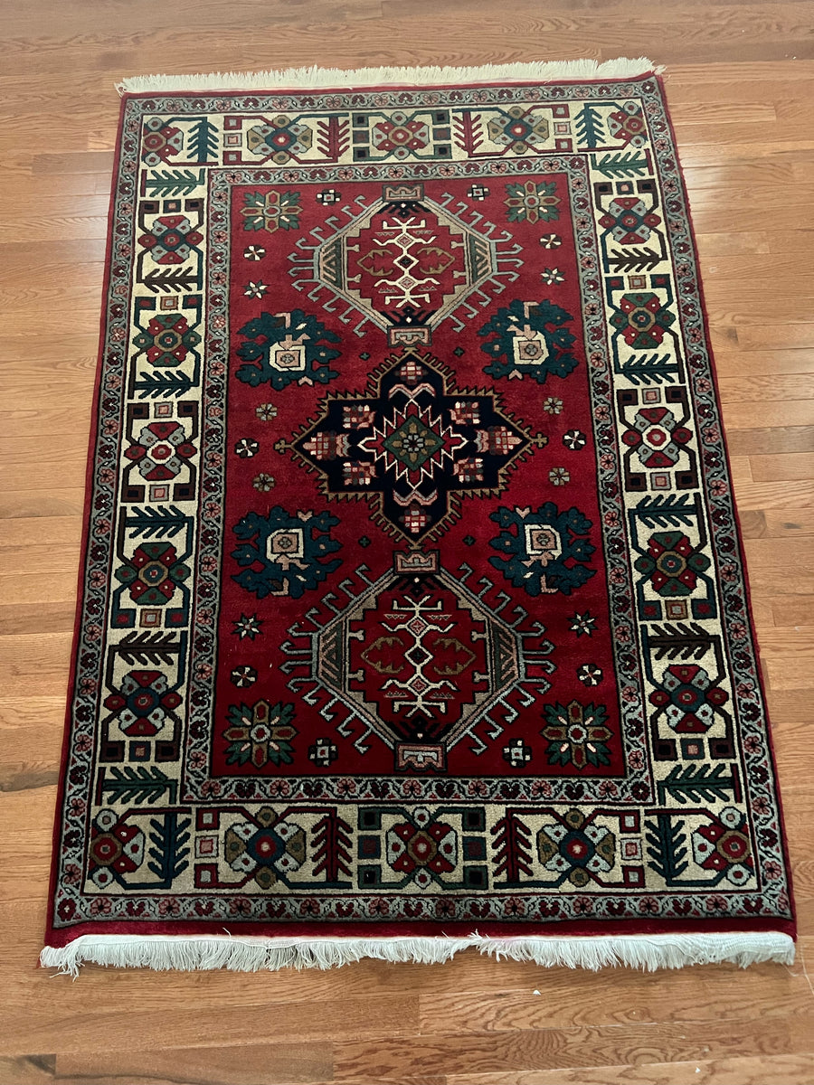 ON SALE 4' x 6' Hand Knotted Rug Perfect for Entry Way