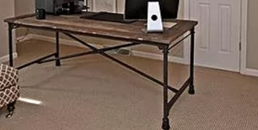 Restoration Hardware Flatiron Desk on casters