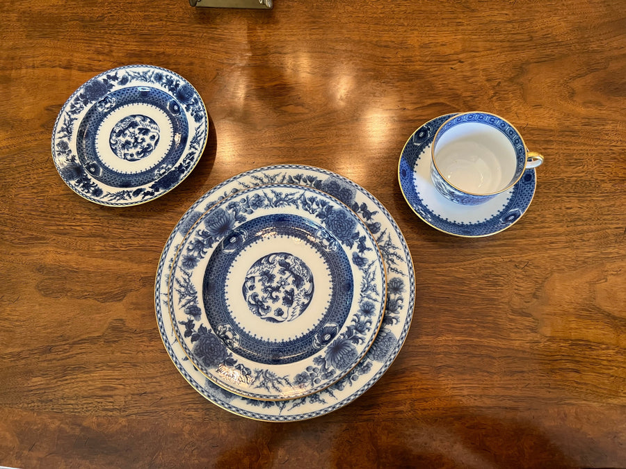 Mottahedeh Imperial Blue 5 Piece Place Setting (8 Sets)