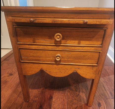 ON SALE Drexel Waxed Pine End Table