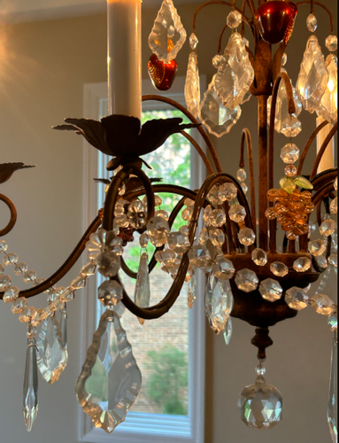 ON SALE Arhaus Crystal Chandelier - 2 Available