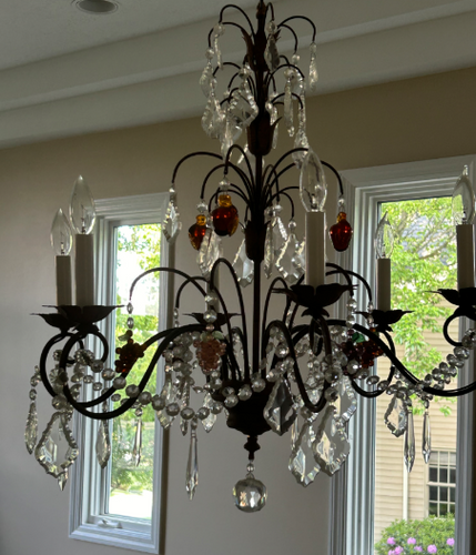 ON SALE Arhaus Crystal Chandelier - 2 Available