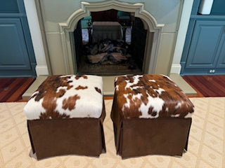 Cowhide Ottomans