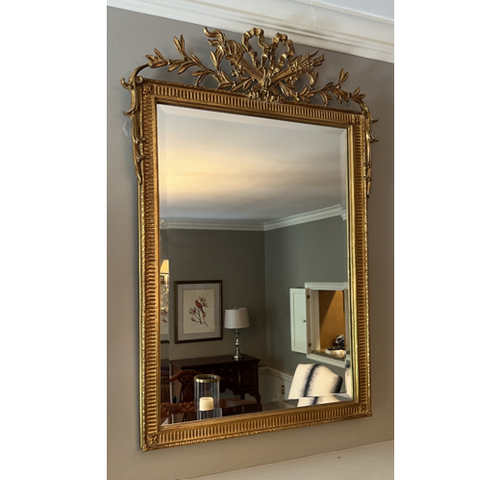 Gold Leaf Beveled Mirror