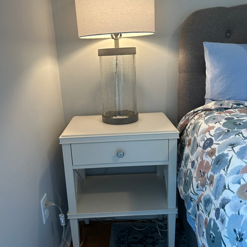 Pottery Barn White Side Table/Nightstand