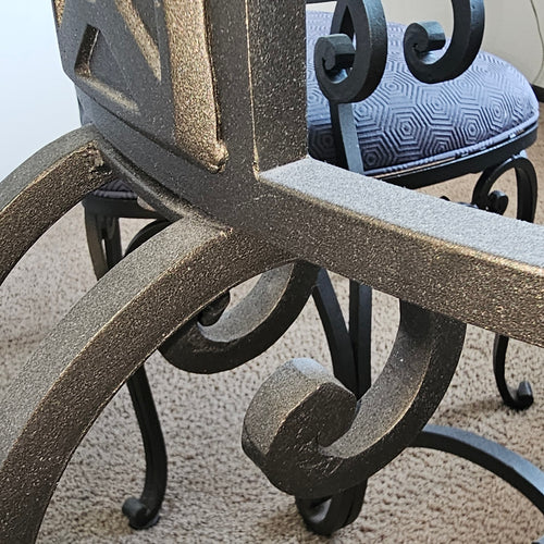 Wrought Iron Dining Table Set (includes 4 Chairs)