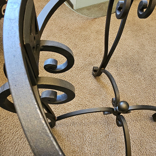 Wrought Iron Dining Table Set (includes 4 Chairs)