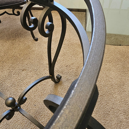 Wrought Iron Dining Table Set (includes 4 Chairs)