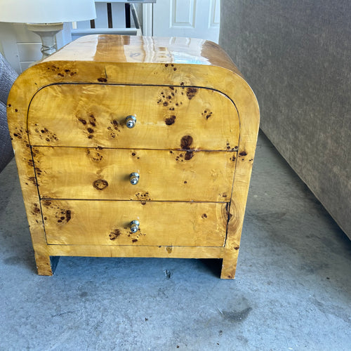 Antique Burl Wood Small Chest