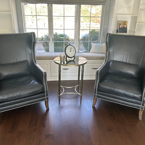 Bernhardt Leather Chairs (Pair)