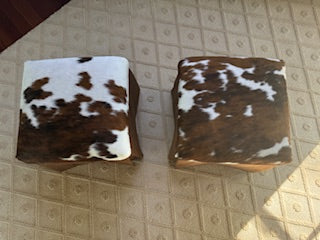 Cowhide Ottomans