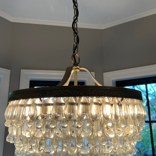 ON SALE Pottery Barn Clarissa Round Crystal Chandelier