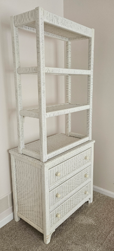 Wicker Chest/Bookshelf