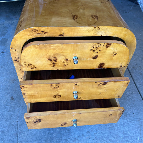 Antique Burl Wood Small Chest