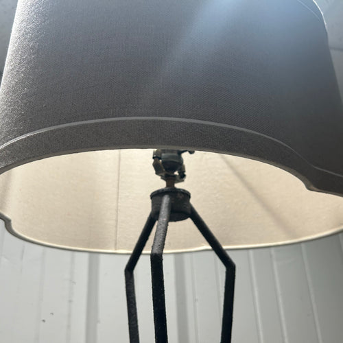 Floor Lamp with Scalloped Base