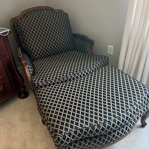 Bergere Chair and Ottoman