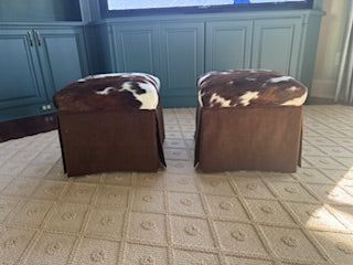 Cowhide Ottomans