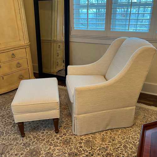 ON SALE Ethan Allen Chair and Ottoman