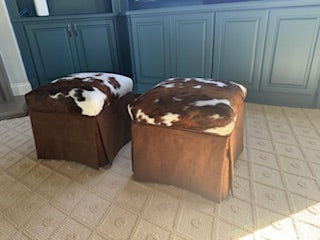 Cowhide Ottomans