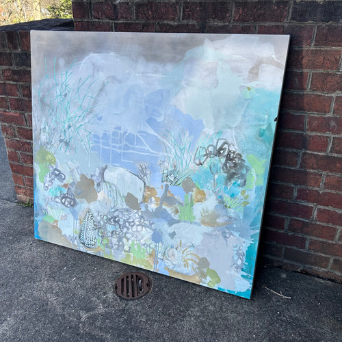 Underwater Seascape Painting on wrapped canvas