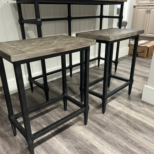 Uttermost Narrow Table and Dining Stools