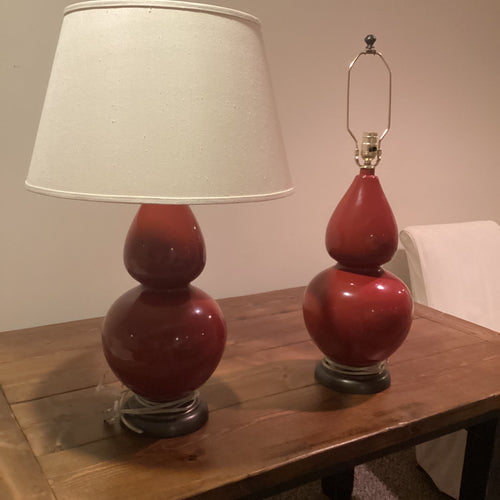 ON SALE Robert Abbey Lamps (Pair) Only One Lamp Shade