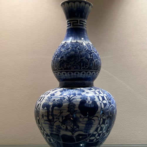 ON SALE Maitland Smith Blue and White Vases