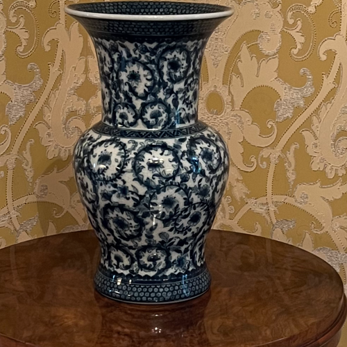 ON SALE Maitland Smith Blue and White Vases