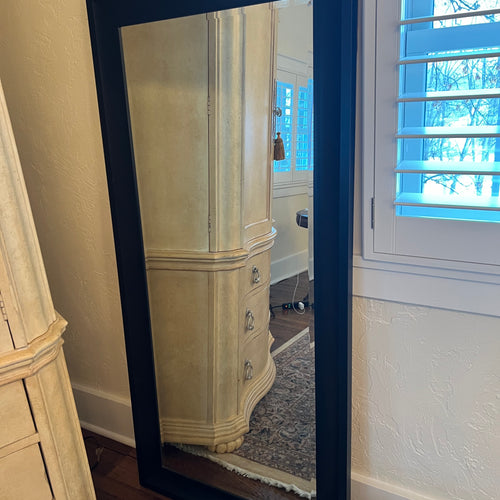 Long Mirror with Black Frame