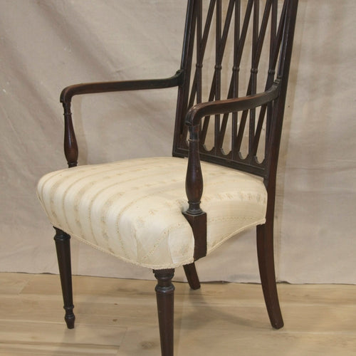 NOW ON SALE Sheraton Style, Mahogany Dining Chairs (Set of 6)