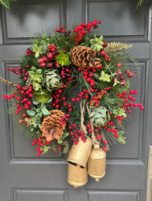 Cow Bells for Christmas Wreath