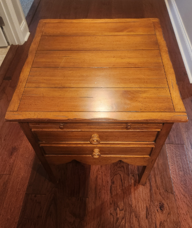 Drexel Waxed Pine End Table